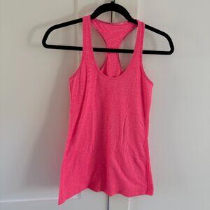 Lululemon Women’s Cool Reversible Racerback Tank Heathered Neon Pink